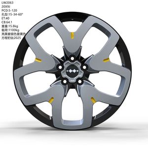 Jantes forgées symétriques Trurim Silver Yellow à 5 branches 17 18 19 20 21 <span class=keywords><strong>22</strong></span> 23 pouces 5x112 5x114.3 5x120 pour BMW F30 E90 G20 M3 Sport - Product Image 2