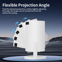 Proyector de Cine 1080p Android Smart WiFi Bluetooth Portátil para Cine en Casa, Entretenimiento en Dormitorio y Exteriores M5 Pro