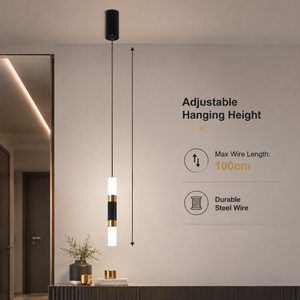 Lámpara Colgante LED Moderna de Metal, Altura Ajustable, Tricolor, para Comedor, Cocina, Isla, Acabado Dorado - Product Image 3