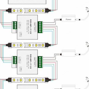 AP-A01 aipin <span class=keywords><strong>RGB</strong></span> <span class=keywords><strong>LED</strong></span> khuếch đại công suất cao 18A DC12/24V 216W/432W tốc độ cao <span class=keywords><strong>LED</strong></span> dải tín hiệu <span class=keywords><strong>Repeater</strong></span> kim loại <span class=keywords><strong>LED</strong></span> khuếch đại công suất - Product Image 4