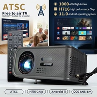 Proyector Inteligente Android para el Hogar, Portátil, 1080P, Personalizado, Mini Proyector Inteligente HD 1080P, Nuevo Proyector USB Sellado para Teléfono