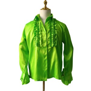 Riesiger Rabatt Männer <span class=keywords><strong>Hemd</strong></span> Langarm Button Down Shirt 70er 80er Jahre <span class=keywords><strong>Disco</strong></span> Shirt Party Kostüm Top Stage Dance Prom Kostüm - Product Image 4