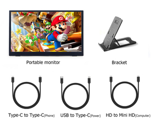 Monitor Portátil con Pantalla Táctil LED IPS de 15.6 Pulgadas, Alimentado por Tipo-C, para Juegos, con Soporte USB - Product Image 6
