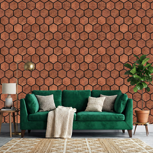 Dimension 04 Carreaux muraux rectangulaires en liège 100% naturel et durable, style Art Déco moderne, épaisseur 8 mm, produits décoratifs - Product Image 2