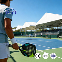 Carpa Modular Transparente para Pickleball, Instalaciones Deportivas Multiusos - Duradera, Resistente a los Rayos UV