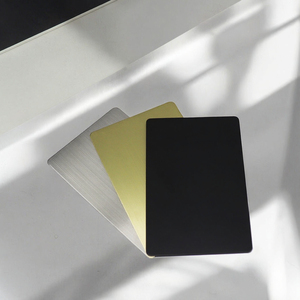 Cartão de Visita Híbrido de Metal em Aço Inoxidável Preto Fosco RFID NFC, Mini Tag Contactless 13.56MHz - Product Image 3