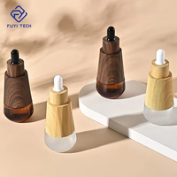 Flacon compte-gouttes conique de luxe 30 ml pour sérum et huiles essentielles, en verre, avec logo personnalisé