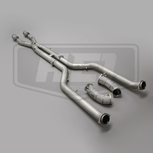 Sistema de Escape de Alto Rendimiento para <span class=keywords><strong>BMW</strong></span> M5 G90 G99 S68 4.4TT V8, Tubo Intermedio de Acero Inoxidable con Diseño en X, Tubo Frontal con Protector Térmico, Downpipe - Product Image 3