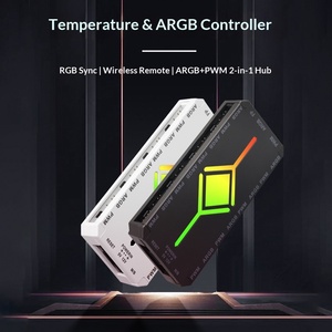 ฮับพัดลมเคสคอมพิวเตอร์5V 3-PIN ARGB PWM พร้อมซิงค์ออร่าและรีโมตไร้สาย - Product Image 4