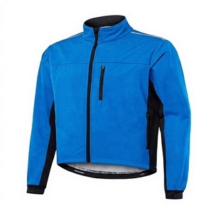 Veste de cyclisme d'hiver pour homme avec logo personnalisé, softshell, thermique, imperméable, coupe-vent, réfléchissante, manches longues - Product Image 1