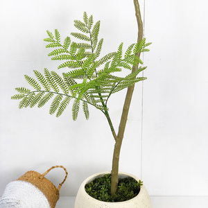 Planta de suelo <span class=keywords><strong>tropical</strong></span> de árbol de <span class=keywords><strong>Jacaranda</strong></span> Artificial de 120cm de altura para decoración interior del hogar y la Oficina para Navidad y Año Nuevo - Product Image 3