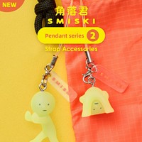Porte-clés Corner-kun Série 2 en PVC, design boule torsadée tendance, boîte mystère avec emballage d'origine, pour les 14 ans et plus, Nouveauté