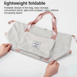IDEA GIFT Custom Logo Duffel Bag Foldable Dry Wet Waterproof Luggage Duffle Yoga Sports Weekend Shoulder Gym Travel Tote Bag - Product Image 3