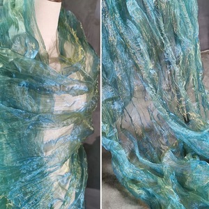 Xếp Li Organza Trọng lượng nhẹ Lưu lượng không khí Crepe Organza vải cho trang phục hoặc trang phục - Product Image 1