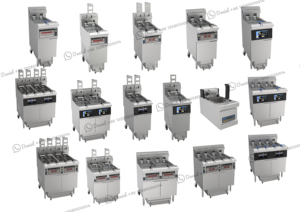 Nồi chiên sâu tự động giỏ nâng điện hoặc <span class=keywords><strong>gas</strong></span> nồi chiên sâu để bán - Product Image 6