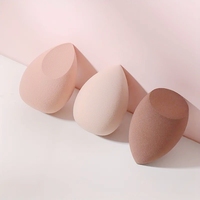 Éponge de maquillage écologique en microfibre plate et douce, avec logo personnalisé, ensemble d'éponges de maquillage sans latex, éponges de maquillage en gros