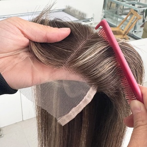 Topper capillaire 3x6 en dentelle suisse, cheveux humains vierges de grade 12A, sans colle, pour femmes, aspect naturel - Product Image 2