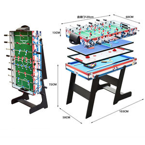 Calcio balilla, biliardo, ping pong, <span class=keywords><strong>hockey</strong></span> <span class=keywords><strong>su</strong></span> <span class=keywords><strong>ghiaccio</strong></span> 4 in uno pieghevole multifunzionale <span class=keywords><strong>tavolo</strong></span> <span class=keywords><strong>da</strong></span> <span class=keywords><strong>gioco</strong></span> in piedi per uso domestico - Product Image 1