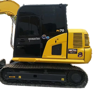 Mini-excavatrice Komatsu PC70 d'occasion, excavatrice sur chenilles de 7 tonnes, fabrication japonaise, d'occasion, pelle hydraulique, pompe hydraulique Shimadzu - Product Image 1