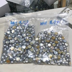 ลูกปัดมุกเทมเพอราเมนท์แพลตตินั่มเกรย์ 15-16 มม. 20 เม็ด มุกหลวม 2A3A - Product Image 4