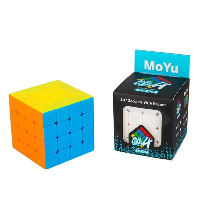 Moyu 4x4 קסם קוביית Stickerless קוביית 4x4x4 פאזל צעצועי עבור בכיתה