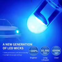 W5W T10 Auto LED-Lampe 5W Leistung 6000K Weiß COB Glas Kleine Automobile Kennzeichen Lampe Kuppel DRL Lese lampe Stil 12V Autos