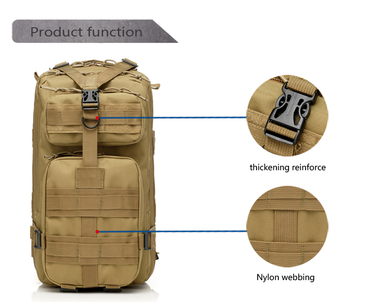 25L tactical backpack Mountaineering camping   sports tourism outdoor backpack bag