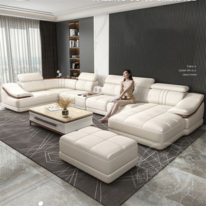 Sofá de cuero multifuncional personalizado moderno, muebles de sala de estar, juego de <span class=keywords><strong>sofás</strong></span> - Product Image 6