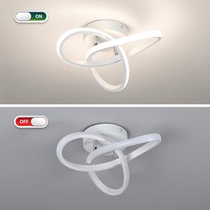 Lámpara de <span class=keywords><strong>Techo</strong></span> LED Curva Moderna de Luz Blanca Diurna para Pasillo, Escalera, Cocina, Baño, <span class=keywords><strong>Dormitorio</strong></span>, Balcón, Lavadero, Hogar - Product Image 5