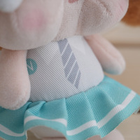 Mini poupée en peluche de coton de 15 cm pour porte-clés, accessoire de bricolage, décorations de sac, jouet en peluche, logo personnalisé