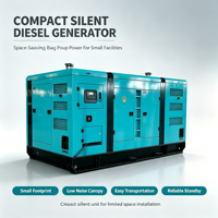 Générateur diesel insonorisé silencieux 70-75 kVA, démarrage automatique avec ATS et démarrage à distance, 50 Hz