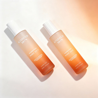 Bouteilles en verre cylindriques vides avec pompe, OEM ODM, givrées, 60 ml, 80 ml, 100 ml, à bouchon à vis, pour lotion et émulsion cosmétique