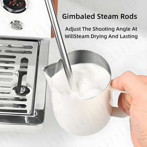 Cafetera Espresso Comercial Semiautomática de Doble Cabezal con Sistema de Preparación con Control PID para Hogar y Hotel - Product Image 6