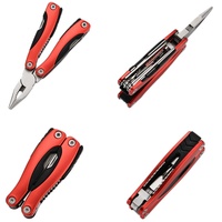 Outil multifonction en acier inoxydable 2Cr13 avec pinces, couteau multifonction, outil multifonction pliable, poignée en aluminium, camping, vente en gros
