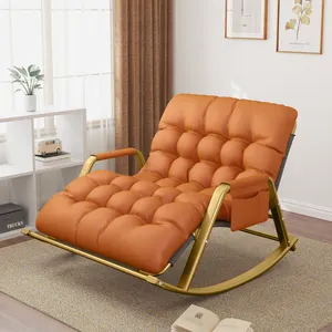 Living Room Velvet Fabric Rocking Sofa Chair Recliner Massage Chair Armchair Backrest Sofa Lounge Chairs Modern Leisure