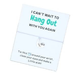 Make A Wish Wish Bracelet Fun Sloth Charm Missing You Wish Bracelet Paresseux Bijoux pour Femmes Hommes Paresseux Cadeau Inspirant - Product Image 1