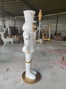 <span class=keywords><strong>Casse</strong></span>-noisettes de Noël de grande taille en fibre de verre, produits commerciaux, décorations de Noël d'extérieur, grandes décorations, <span class=keywords><strong>casse</strong></span>-noisettes - Product Image 4