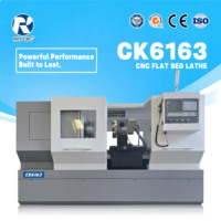 Torno CNC de Cama Plana de Alta Rigidez y Gran Resistencia CK6163 con Función Automática para Torneado de Metales de Alta Productividad