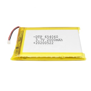 654060 2000 v <span class=keywords><strong>3</strong></span>.7 mAh Lipo battery with KC certificate CE ROHS - Product Image 1