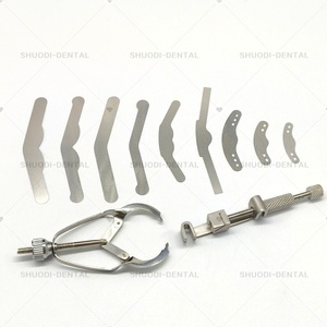 20 pz/pacco di bande di matrice dentale materiali Tofflemire bloccato matrici dentarie sezionali sagomate 3 dimensioni in acciaio inox - Product Image 6