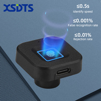 Cerradura Inteligente para Gabinetes y Cajones A-ES802 Tuya con Huella Dactilar, Control por Aplicación y Almacenamiento en la Nube, Inalámbrica para Hogar y Oficina
