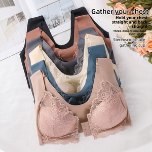 Reggiseno Plus Size con Chiusura Frontale, Senza Cuciture, Senza Ferretto, Push-up, con Schiena in Pizzo, Ultra Sottile, Traspirante, Vendita all'Ingrosso ODM - Product Image 6