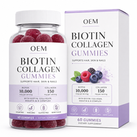 Gummies de Suppléments Beauté en Gros pour la Croissance des Cheveux, la Peau et les Ongles – Soutien Quotidien Professionnel au Bien-être – OEM ODM