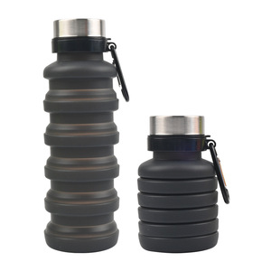 Regalo Creativo, Taza de Agua Plegable Portátil de Silicona de Grado Alimenticio de 500 ml, Botella de Agua Telescópica para Deportes al Aire Libre - Product Image 3