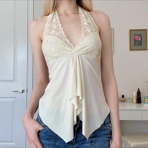 Z-6095 Gilet Esterno da Donna in Stile Francese Pure Lust con Pizzo, Scollo all'Americana, Schiena Scoperta, Bretelle, Sexy, Asimmetrico, Effetto Snellente - Product Image 4