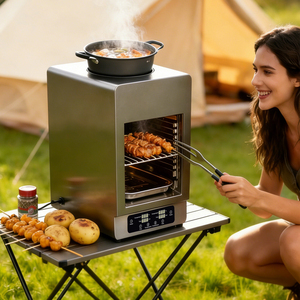 Parrilla Innovadora JingXin para Asar a Alta Temperatura con Doble Zona, Máquina para Asar Filetes, Horno Eléctrico Doméstico, Barbacoa para Cocinar al Aire Libre - Product Image 1