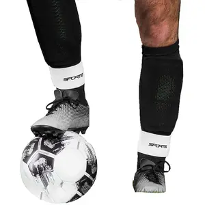 Personalizado cómodo elástico fuerte fútbol Shin guardia correas