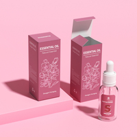 Boîte en papier personnalisée, imperméable, haut de gamme, écologique, pour produits de beauté, vide, pour lotion, huile essentielle, emballage de soins de la peau, boîte rigide