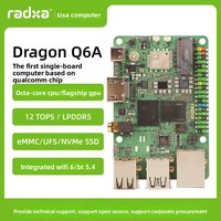 Carte de développement Radxa Dragon Q6A, Qualcomm QCS6490, puissance de calcul 12 TOPS, LPDDR5, système d'exploitation Linux, Ethernet Gigabit