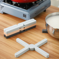 Sous-plat pliable en silicone résistant à la chaleur, support antidérapant pour plats chauds, protection de table de cuisine